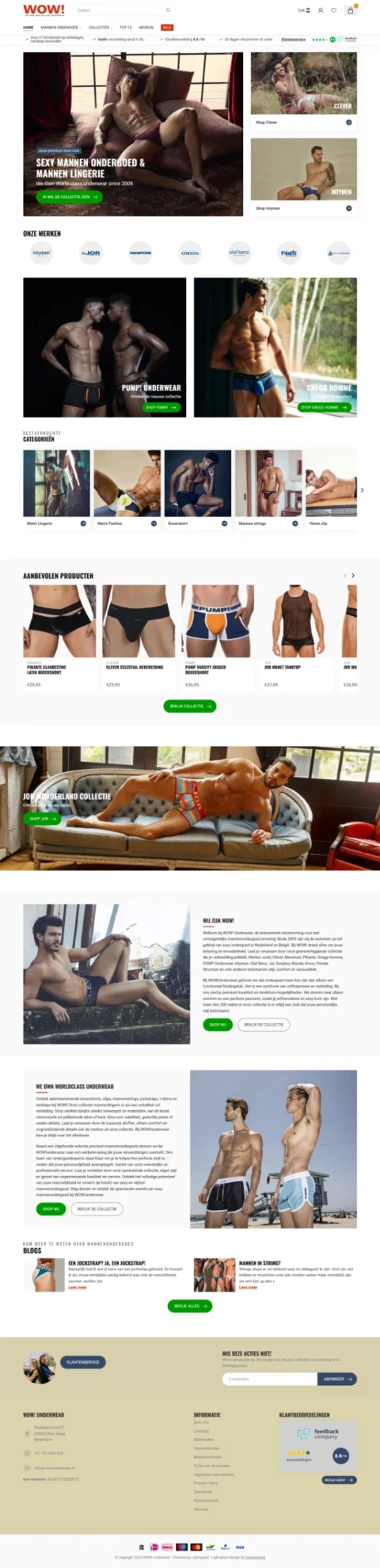 Homepage afbeelding van WOW Underwear punt NL - een webshop - van Bright Horizon
